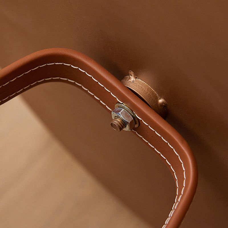 Mesa de esquina de pedestal de mediados de siglo bandeja de bandeja superior de la parte superior del lado con almacenamiento