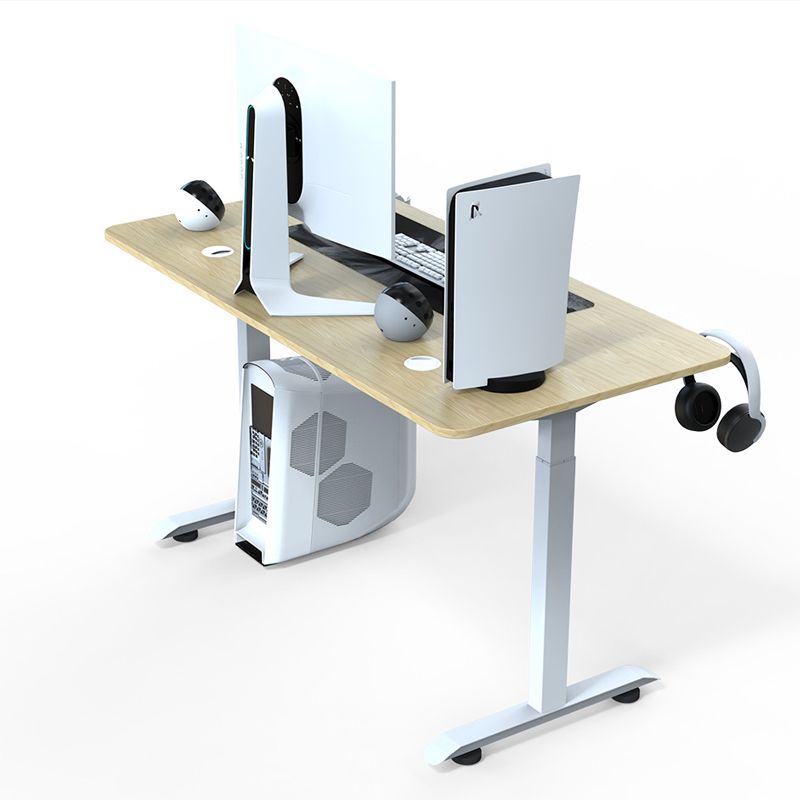 Contemporary Writing Desk T-Shape Office Desk with Metal Legs Clearhalo 'furn' 'furn_office_desk' 'Furniture' 'Office Desks' 'Office Furniture' 'office_desk' 1200x1200_4883d8ac-69e7-422d-a986-45d18d3ec1cf