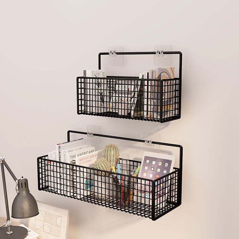 Libreria moderna in metallo galleggiante in metallo da 6 pollici a parete montata