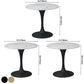 Modern Round Sintered Stone Top Dining Table White Standard Dining Table for Kitchen Clearhalo ' dining_table' 'Dining Tables & Seating' 'Dining Tables' 'furn' 'furn_dining_table' 'Furniture' 'furniture_dining_table' 'Kitchen & Dining Furniture' 'kitchen&dining_furn' 'kitchen' 'kitchen_dining_table' 1200x1200_4884acd3-97ef-4ca7-a6db-0b2e8a32b978