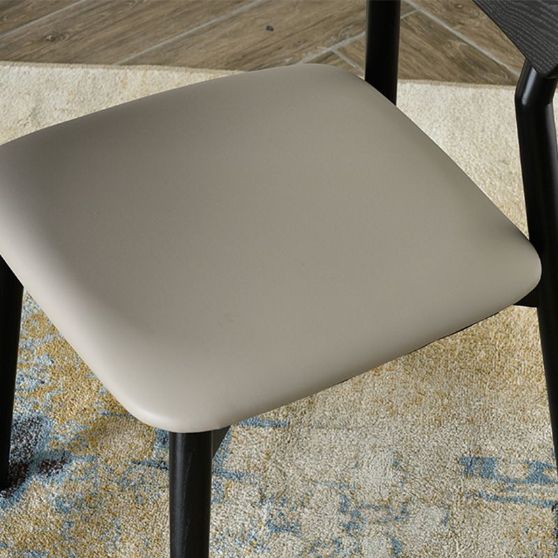 Open Back Side Chair Industrial Black Armless Dining Chairs for Home Clearhalo 'Dining Chairs' 'Dining Tables & Seating' 'dining_chair' 'furn' 'furn_dining_chair' 'Furniture' 'Kitchen & Dining Furniture' 1200x1200_4886fc8e-1be4-4c92-a13e-e8e142afd41f