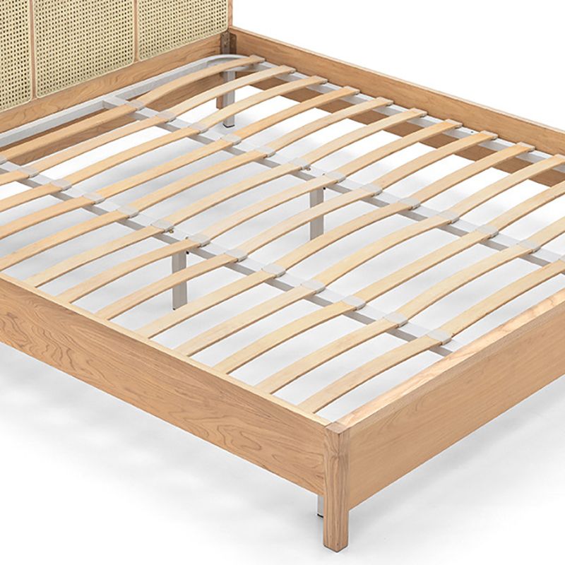 Wicker & Rattan Standard Bed Tropical Bed Frame With Custom Gold Legs Clearhalo 'Bedroom Furniture' 'Beds' 'furn' 'furn_beds' 'Furniture' 1200x1200_4887f981-bc35-4185-b8f4-22466c2432cc