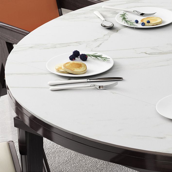 4 Legs Dining Table Sintered Stone Top Table for Home Kitchen Dinner Clearhalo 'Dining Tables & Seating' 'Dining Tables' 'dining_table' 'furn' 'furn_dining_table' 'Furniture' 'Kitchen & Dining Furniture' 1200x1200_488af75c-e2be-4301-b2e1-f6d79c3d9a1d
