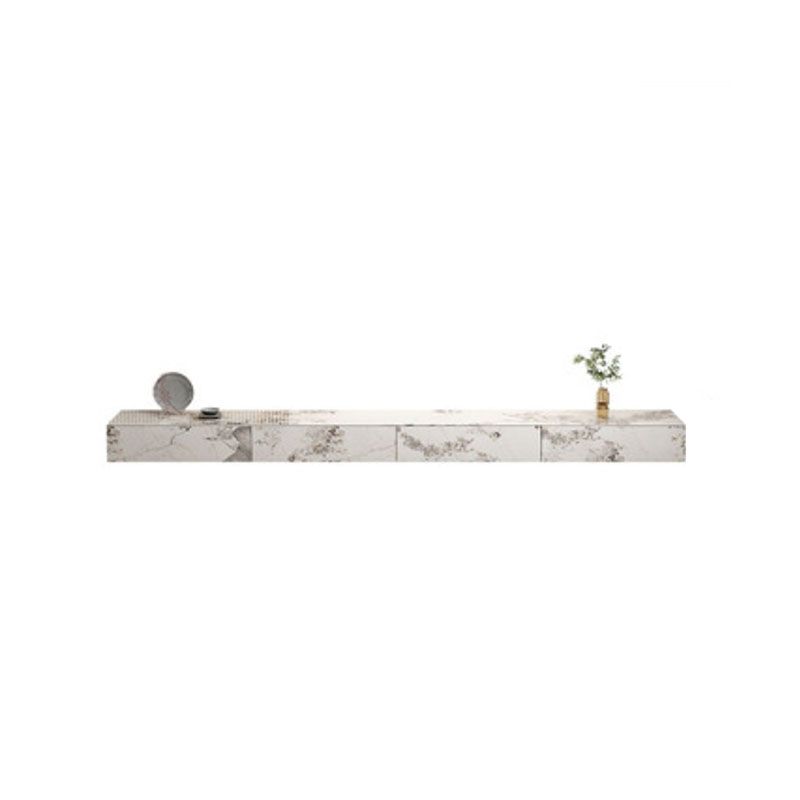 Stone TV Console Contemporary White Media Console with Drawers Clearhalo 'furn' 'furn_tv_stands_entertainment_centers' 'Furniture' 'Living Room Furniture' 'TV Stands & Entertainment Centers' 'TV Stands & Media Storage Furniture' 'tv_stands_entertainment_centers' 1200x1200_488d9fc7-6128-4390-9254-a5afebc6ac57