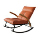 Chaise en cuir fausse 26,7 "L x 37,4" W x 37,4 "H Armes incluses pour chambre à coucher