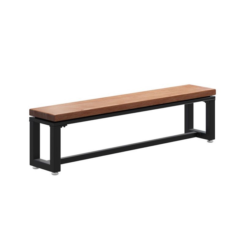 Mid-Century Modern Solid Wood Bench Rectangle Seating Bench with Legs Clearhalo 'Benches' 'Chairs & Seating' 'furn' 'furn_benches' 'Furniture' 'Living Room Furniture' 1200x1200_488e3f8c-790d-4b08-bdea-53a0b36a9f67