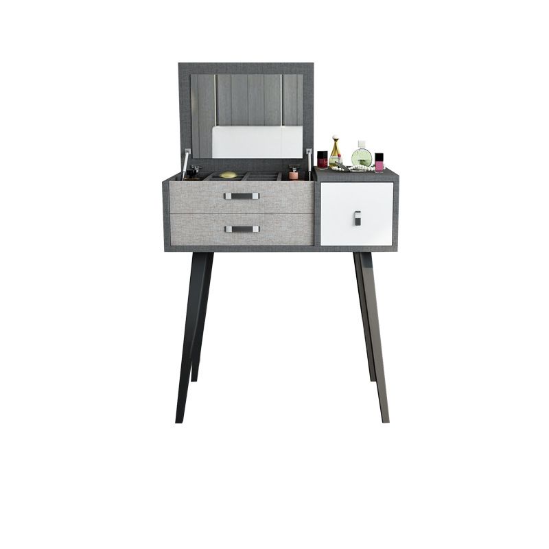 Tavolo da toeletta da toeletta da toeletta per trucco in legno massiccio con cassetti