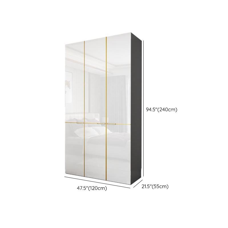 Armoire armoire de garde-robe moderne avec rail de vêtements