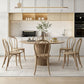 Round Dining Table Set 1/2/4/7 Pcs Solid Wood Dining Table and Chairs Clearhalo 'Dining Room Sets' 'Dining Tables & Seating' 'dining_room_set' 'furn' 'furn_dining_room_set' 'Furniture' 'Kitchen & Dining Furniture' 1200x1200_4893bc75-29f8-4033-a044-c8c59c0ccb73