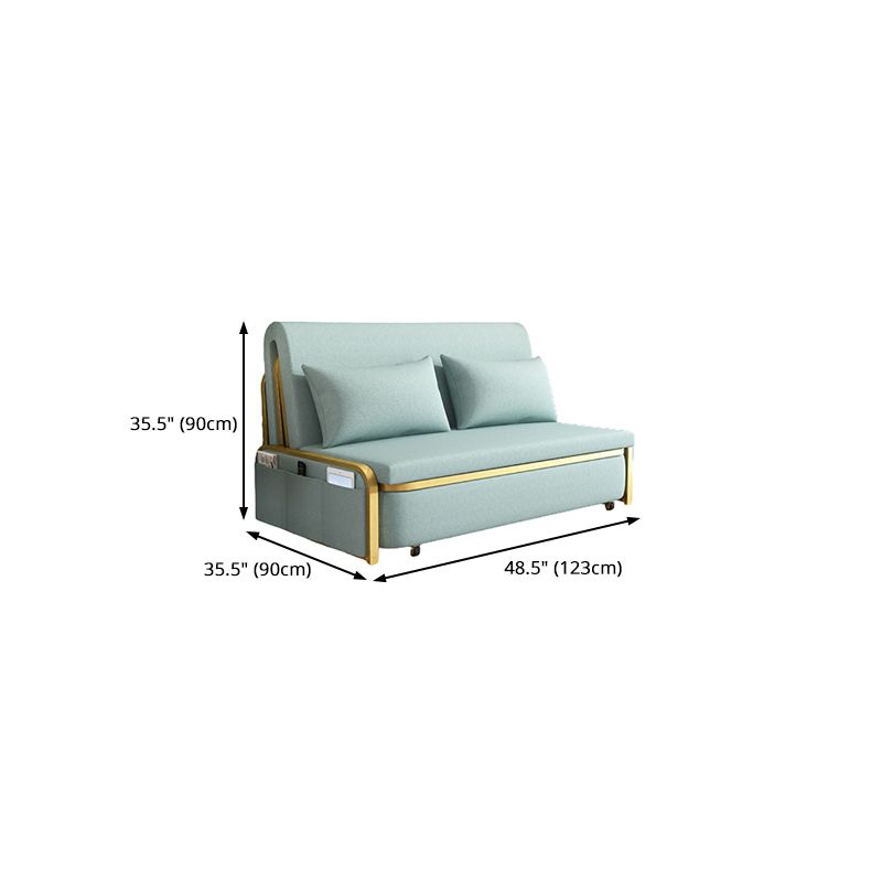Green Contemporary Linen Armless Sofa Bed Standard Sofa for Living Room Clearhalo 'furn' 'furn_sofas' 'Furniture' 'furniture_sofas' 'Living Room Furniture' 'Sofa' 'sofas' 1200x1200_4893ce66-8ad7-4a4a-92f7-917c3dd2f66e