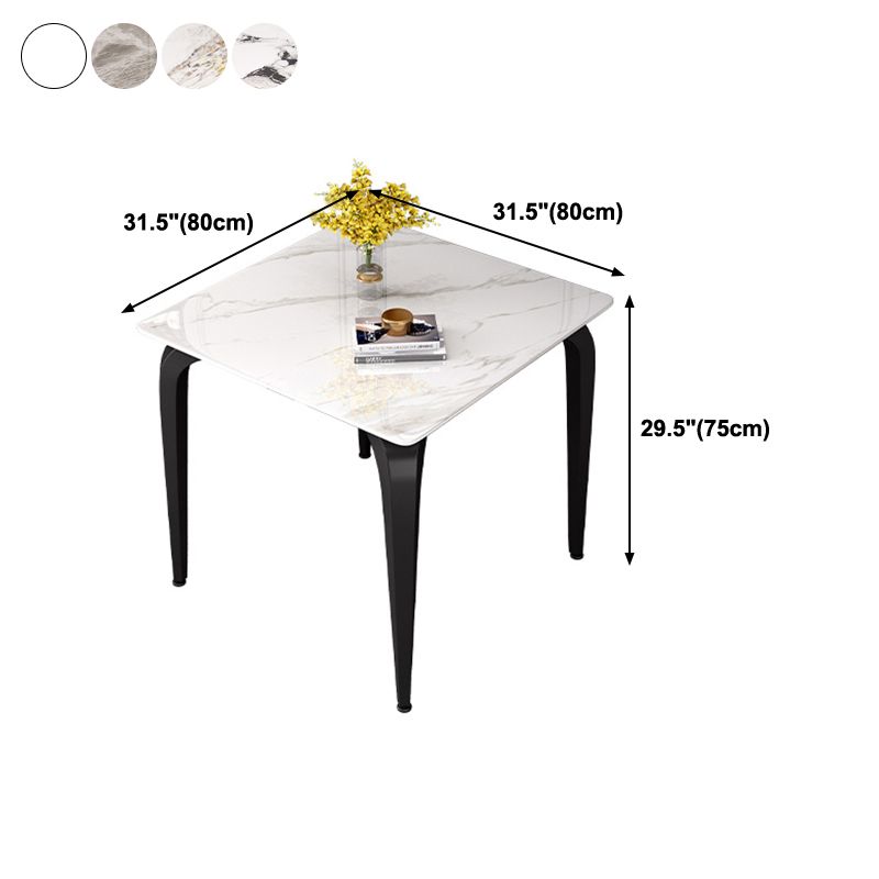 4-foot Stone Furniture Industrial Style Square Dining Table for Indoor Clearhalo ' dining_table' 'Dining Tables & Seating' 'Dining Tables' 'furn' 'furn_dining_table' 'Furniture' 'furniture_dining_table' 'Kitchen & Dining Furniture' 'kitchen&dining_furn' 'kitchen' 'kitchen_dining_table' 1200x1200_489543b9-a55d-46ee-a9ac-aede081c549d