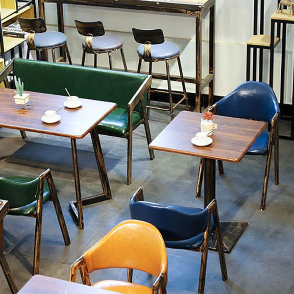 Industrial Style Leather Dining Side Chairs Open Back Dining Armless Chairs Clearhalo ' kitchen&dining_furn' 'Dining Chairs' 'Dining Tables & Seating' 'dining_chair' 'furn' 'furn_dining_chair' 'Furniture' 'furniture_dining_chair' 'Kitchen & Dining Furniture' 'kitchen' 1200x1200_4895ab6d-78c8-4bfe-9ef3-2859e9fe0f08