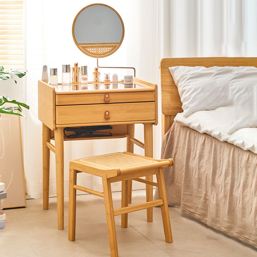 Modern Mirrored Makeup Vanity Glass Drawers Make-up Vanity with Storage Clearhalo 'Bedroom Furniture' 'furn' 'furn_makeup_vanities' 'Furniture' 'Makeup Vanities' 'makeup_vanities' 1200x1200_4895ad38-0538-4e9b-94b8-4311dd92a2e7