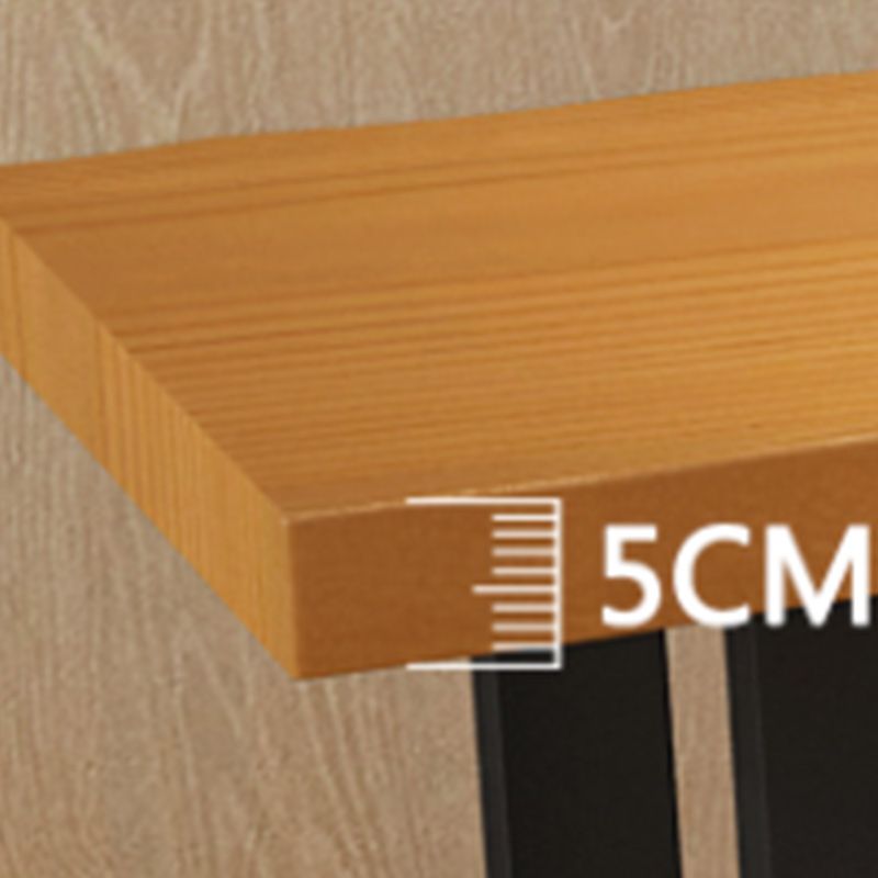 Juego de mesa de Pub rectangular Industrial de 1/5/7 piezas, mesa de mostrador de madera con taburetes sin respaldo