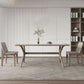 Modern Rectangular Stone Top Dining Table with Solid Wood Legs for Living Room Clearhalo 'Dining Tables & Seating' 'Dining Tables' 'dining_table' 'furn' 'furn_dining_table' 'Furniture' 'Kitchen & Dining Furniture' 1200x1200_48966730-ad81-4374-942d-f54894fc0f4d