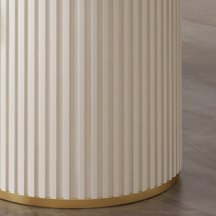 Contemporary Dining Table Stone Dining Table in White with Double Pedestal Clearhalo 'Dining Tables & Seating' 'Dining Tables' 'dining_table' 'furn' 'furn_dining_table' 'Furniture' 'Kitchen & Dining Furniture' 1200x1200_48993a43-b6ee-4111-8f84-2943175d4517