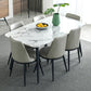 Rectangle Industrial Dining Table Fixed Table with Marble for Dining Room Clearhalo 'Dining Tables & Seating' 'Dining Tables' 'dining_table' 'furn' 'furn_dining_table' 'Furniture' 'furniture_dining_table' 'Kitchen & Dining Furniture' 'kitchen' 'kitchen_dining_table' 1200x1200_48995d25-824a-4ffc-bc0b-b12322fae473