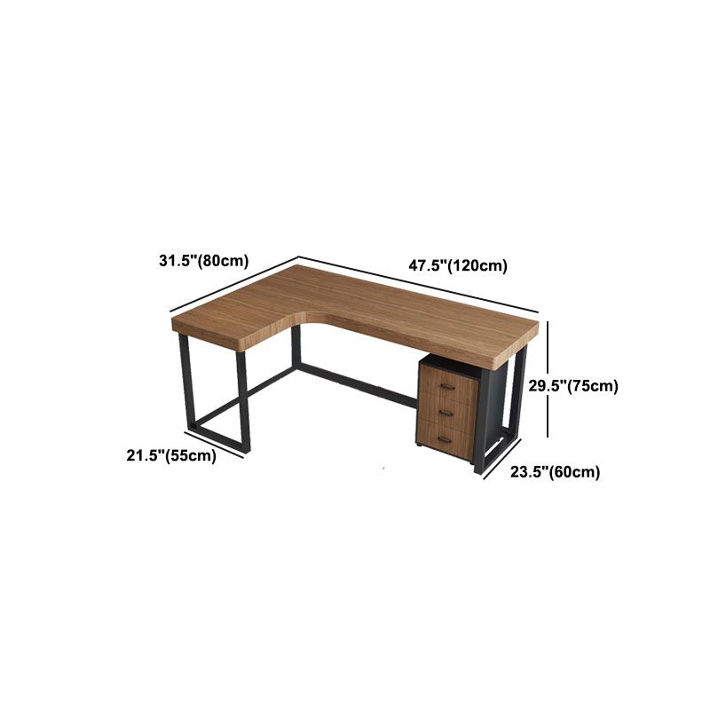 Home Contemporary Writing Desk 30" Height L-Shape Matte Finish Office Desk Clearhalo 'furn' 'furn_office_desk' 'Furniture' 'Office Desks' 'Office Furniture' 'office_desk' 1200x1200_48996e68-88d1-4dc5-8908-dfddc62d1f16
