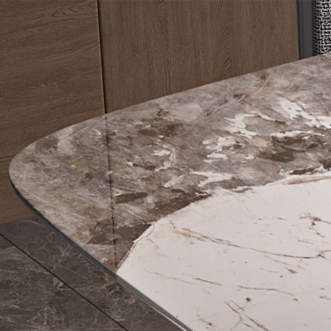 Contemporary Rectangle Dining Table Sintered Stone Dining Table with Pedestal Base Clearhalo ' dining_table' 'Dining Tables & Seating' 'Dining Tables' 'furn' 'furn_dining_table' 'Furniture' 'furniture_dining_table' 'Kitchen & Dining Furniture' 'kitchen&dining_furn' 'kitchen' 'kitchen_dining_table' 1200x1200_489bb83d-1ded-43d8-b549-144bd2eec0cd