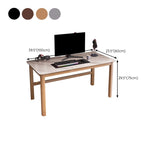 Modern 29.53 "Tall Gaming Desk rechthoekige computerbureau met Parsons Base