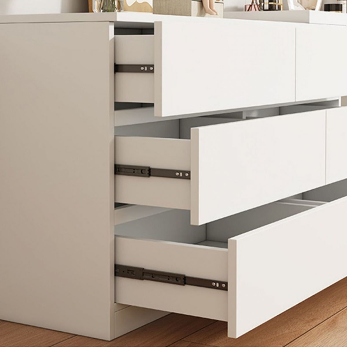 Hedendaagse make-uptafel met 6-landen en ontlasting-29,5 "H