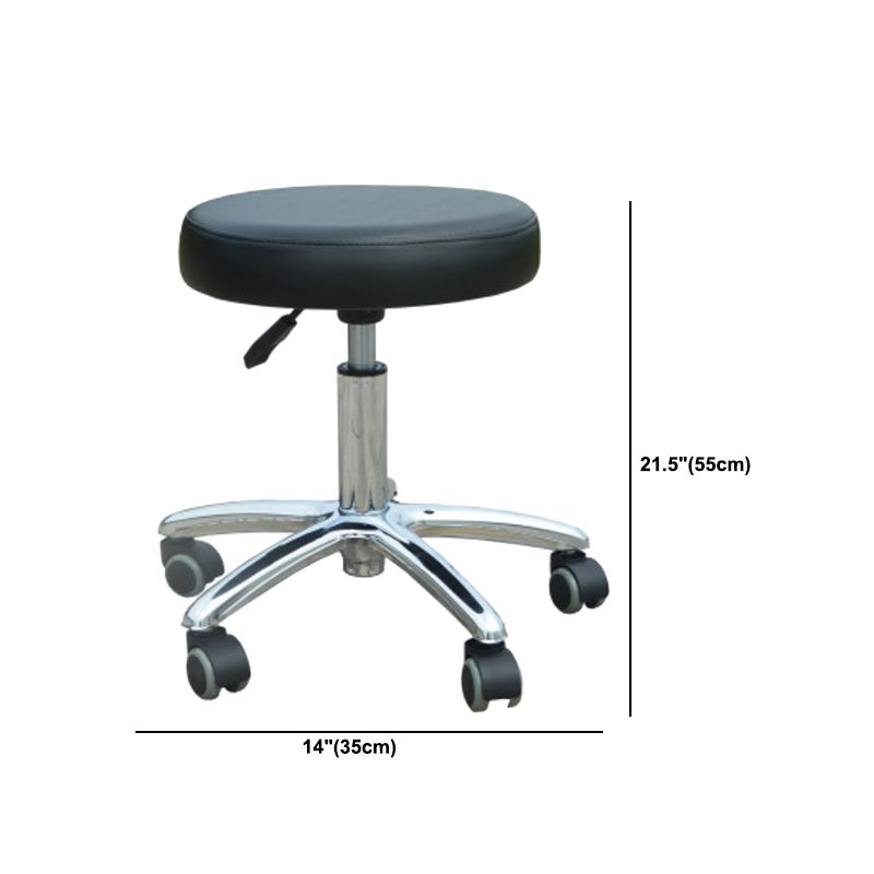 Modern Desk Chair with Wheels Leather Desk Chair in White/Black Clearhalo 'furn' 'furn_office_chair' 'Furniture' 'Office Chairs' 'Office Furniture' 'office_chair' 1200x1200_48a1783f-0e90-434f-8d0c-558833f58642