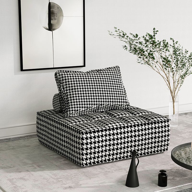 Faux leather Parsons Chair Removable Cushions Armless Chair for Living Room Clearhalo 'Accent Chairs' 'accent_chairs' 'Chairs & Seating' 'furn' 'furn_accent_chairs' 'Furniture' 'furniture_accent_chairs' 'Living Room Furniture' 1200x1200_48a4f3df-38e8-4643-b8d4-71a4ea3eb70b