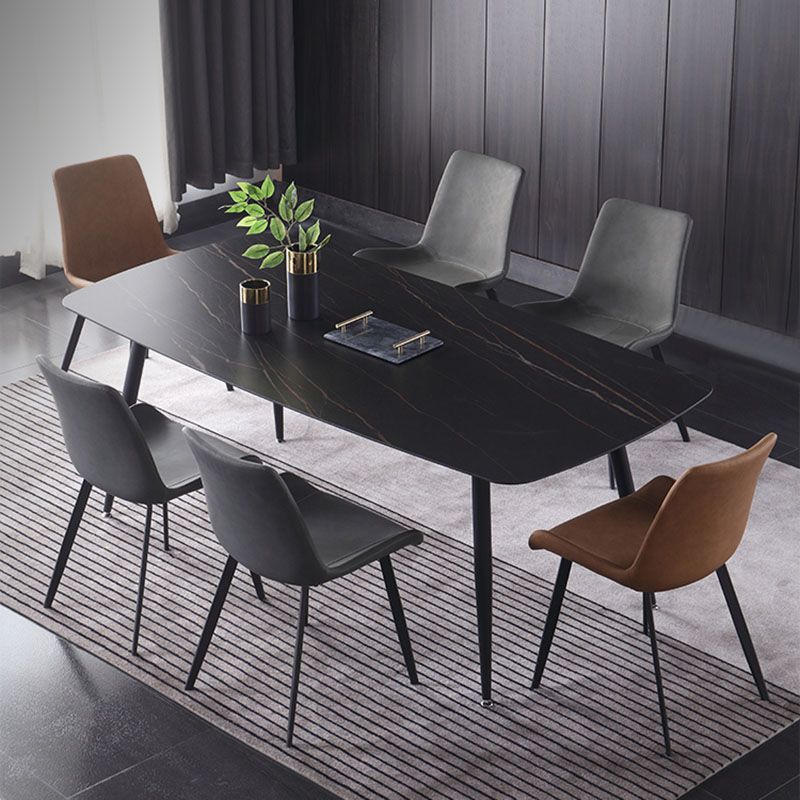 1/4/5/7 Pcs Metal Modern Dining Room Set with Rectangle Metal Base Table Dining Set Clearhalo 'Dining Room Sets' 'Dining Tables & Seating' 'dining_room_set' 'furn' 'furn_dining_room_set' 'Furniture' 'furniture_dining_room_set' 'Kitchen & Dining Furniture' 'kitchen&dining_furn' 'kitchen' 1200x1200_48a727c4-3fe9-4c94-8c9e-30d5cfa70734