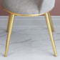 Glam Velvet Armless Dining Chairs Metal Dining Chair for Home Use
