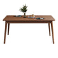 Table à manger rectangulaire en bois massif d'hévéa, pour la cuisine
