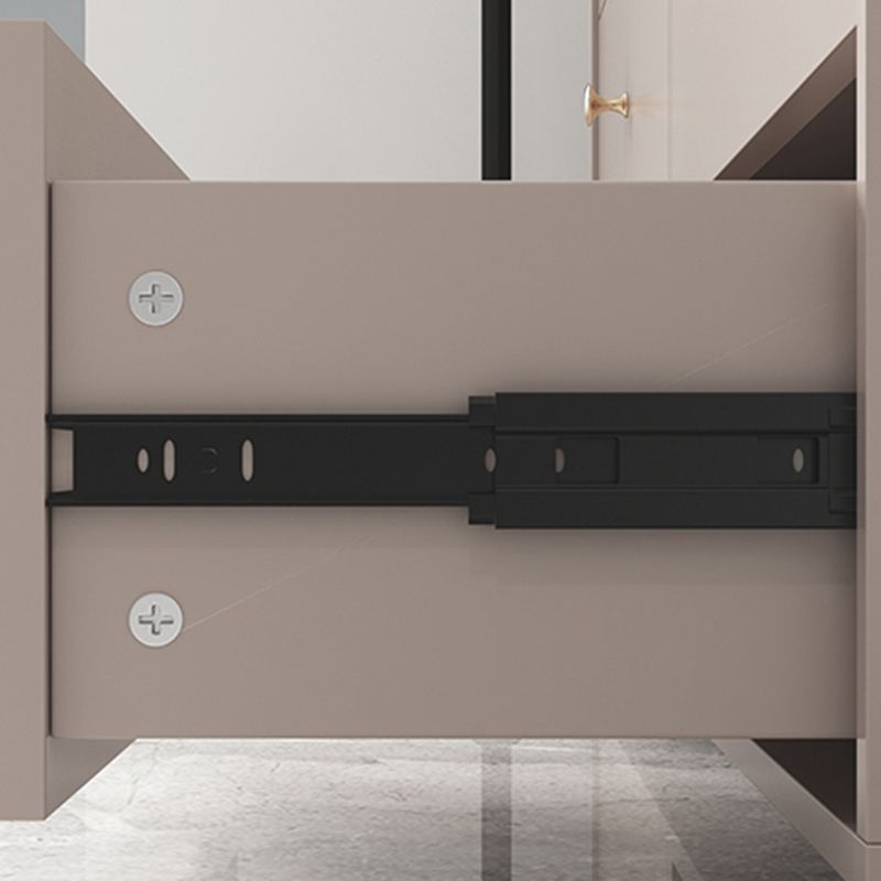 Armoire d'armoire à accent en bois moderne avec tiroir