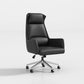 Silla moderna sin brazos para gerentes, silla de oficina de altura ajustable con ruedas