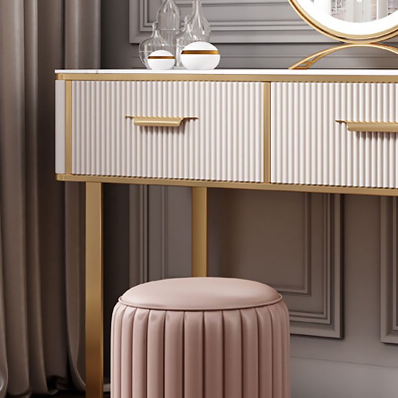 Slate Top Makeup Vanity Set Glam Beige Vanity Dressing Table Set Clearhalo 'Bedroom Furniture' 'furn' 'furn_makeup_vanities' 'Furniture' 'Makeup Vanities' 'makeup_vanities' 1200x1200_48aaf783-fd20-4f22-a9ac-02406737ad65