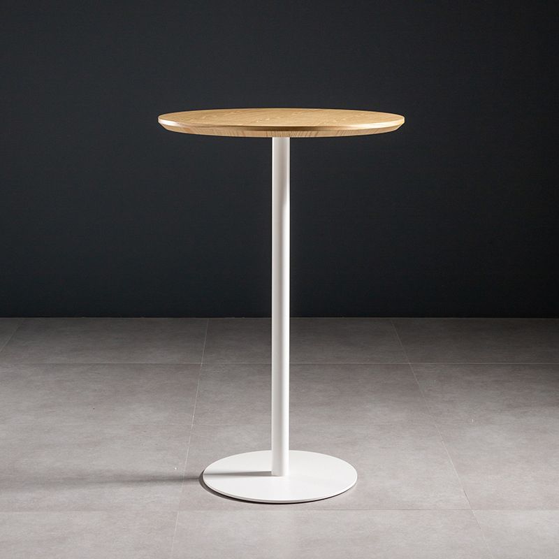 Solid Wood Pub Table 41-inch Bar Height Industrial Round Bar Table for Indoor Clearhalo 'Bar Furniture' 'Bar Tables' 'bar_tables' 'furn' 'furn_bar_tables' 'Furniture' 'Kitchen & Dining Furniture' 1200x1200_48abb498-ee95-4d9d-a4f4-f56acc856bac