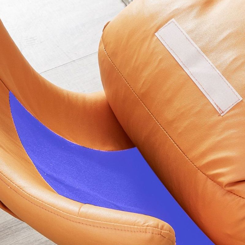 Chaise à bascule en cuir moderne avec chaise de rocker ottoman pour le salon