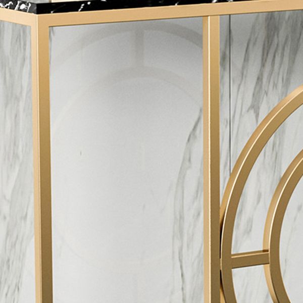 Glam Console Accent Table Antique Finish Rectangle Console Sofa Table