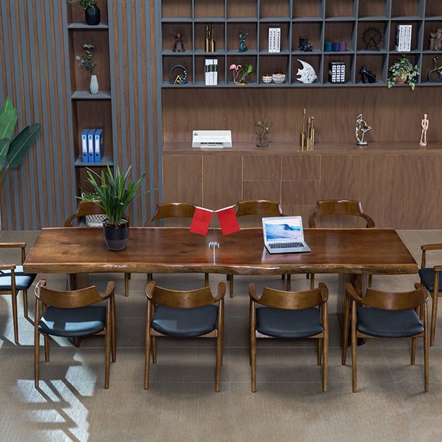 Bureau de bureau rectangulaire contemporain bureau d'écriture en bois massif pour bureau