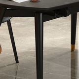 Round Extendable Dining Table Modern Stone Tabletop with Solid Wood Legs Clearhalo 'Dining Tables & Seating' 'Dining Tables' 'dining_table' 'furn' 'furn_dining_table' 'Furniture' 'Kitchen & Dining Furniture' 1200x1200_48adf1fe-38eb-49ac-9ecb-201abfcebb15
