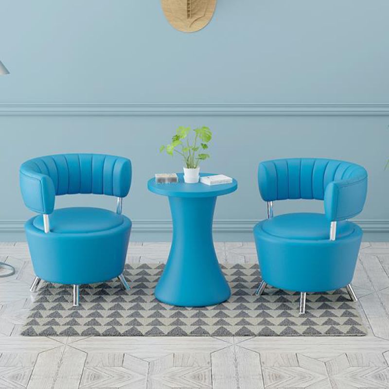 Chaise en cuir fausse 25,19 "L x 23,22" W x 27,55 "H Chaise sans bras