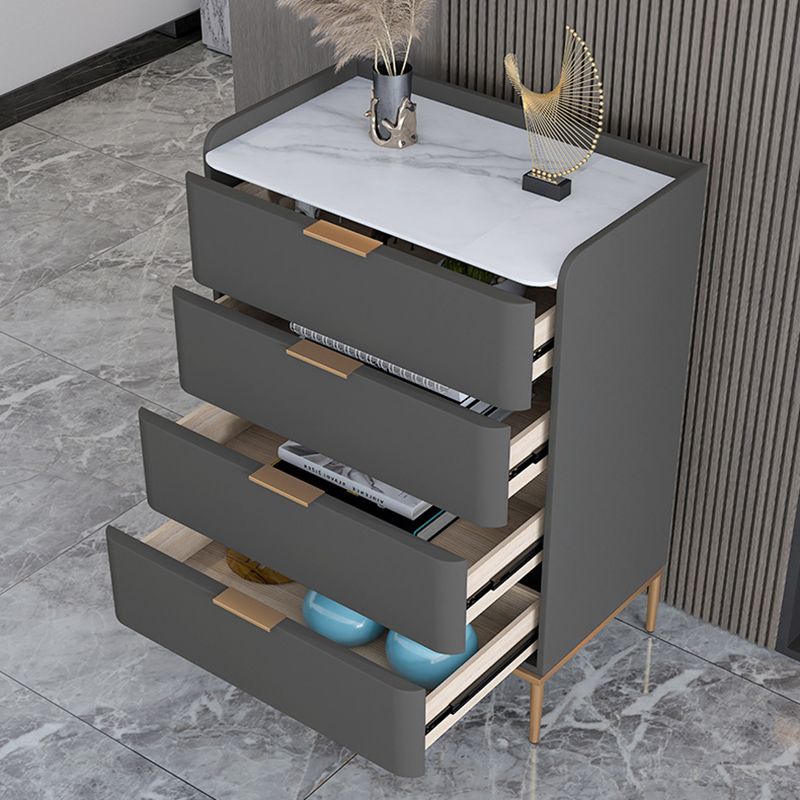 Glam Stone Storage Chest Bedroom 15.7" Wide Vertical Chest with Drawers Clearhalo 'Bedroom Furniture' 'Dressers & Chests' 'dressers_chests' 'furn' 'furn_dressers_chests' 'Furniture' 1200x1200_48afaad8-db52-4f35-8c6e-e72474382d77