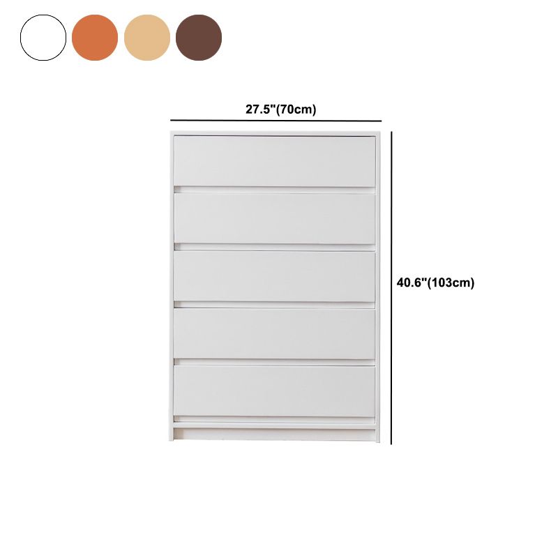 Mid-Century Modern Chest with 5 Drawers in Pine Wood Accent Chest Clearhalo 'Cabinets & Chests' 'cabinets_chests' 'furn' 'furn_cabinets_chests' 'Furniture' 'Living Room Furniture' 1200x1200_48affc73-beb0-457f-b696-b8b4ca236ec8