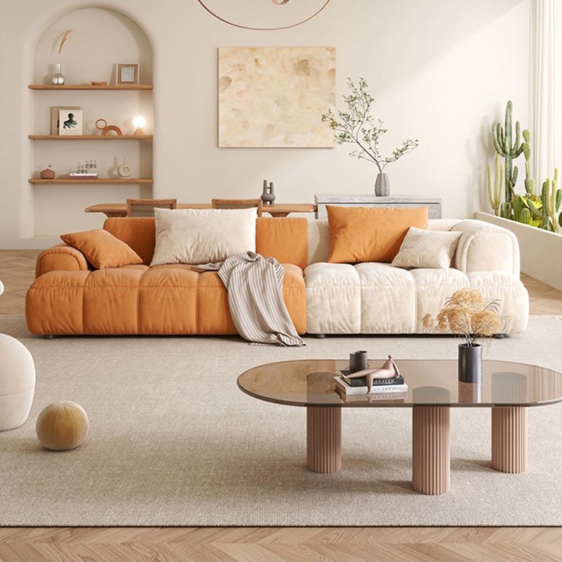 25.6 "H divano scandinavo sezionale a forma di forma a forma di livello