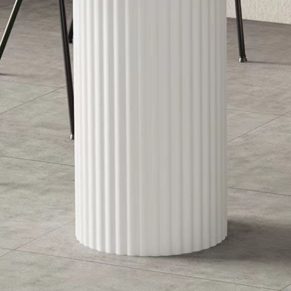 Tavolo da pranzo in pietra bianca sinterizzata