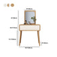 Table de bureau de vanité de maquillage scandinave en blanc et brun pour la chambre
