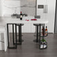 Marble Stone Indoor White Bistro Bar Table Storage Fixed Table Modern Counter Wine Table Clearhalo 'Bar Furniture' 'Bar Tables' 'bar_tables' 'Furniture' 'furniture_bar_tables' 'Kitchen & Dining Furniture' 'kitchen&dining_furn' 'kitchen' 1200x1200_48b68015-858f-4024-90a9-5b7b0cd583e8
