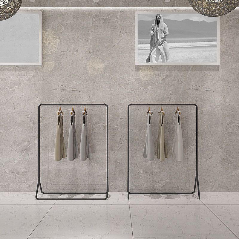 Kit de entrada de riel colgante contemporáneo de árbol de metal en negro