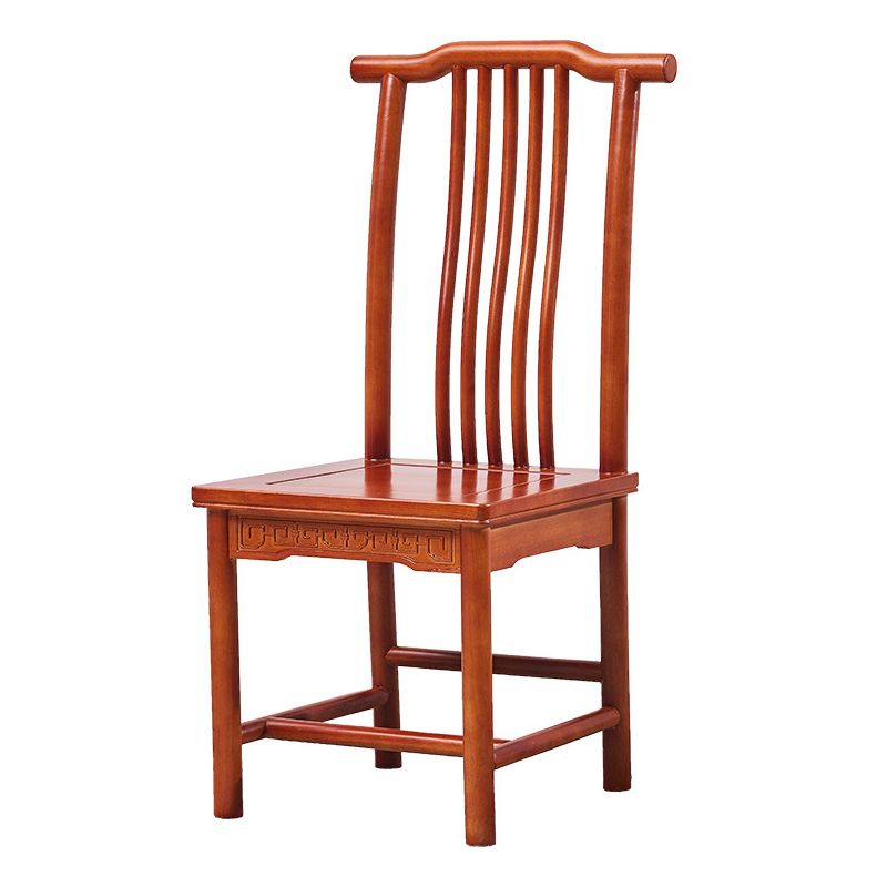 Traditional Style Solid Wood Side Chair Matte Finish Slat Back Dining Chair for Home Clearhalo ' kitchen&dining_furn' 'Dining Chairs' 'Dining Tables & Seating' 'dining_chair' 'furn' 'furn_dining_chair' 'Furniture' 'furniture_dining_chair' 'Kitchen & Dining Furniture' 'kitchen' 1200x1200_48bf146a-7479-4735-97a1-e3dd67961615