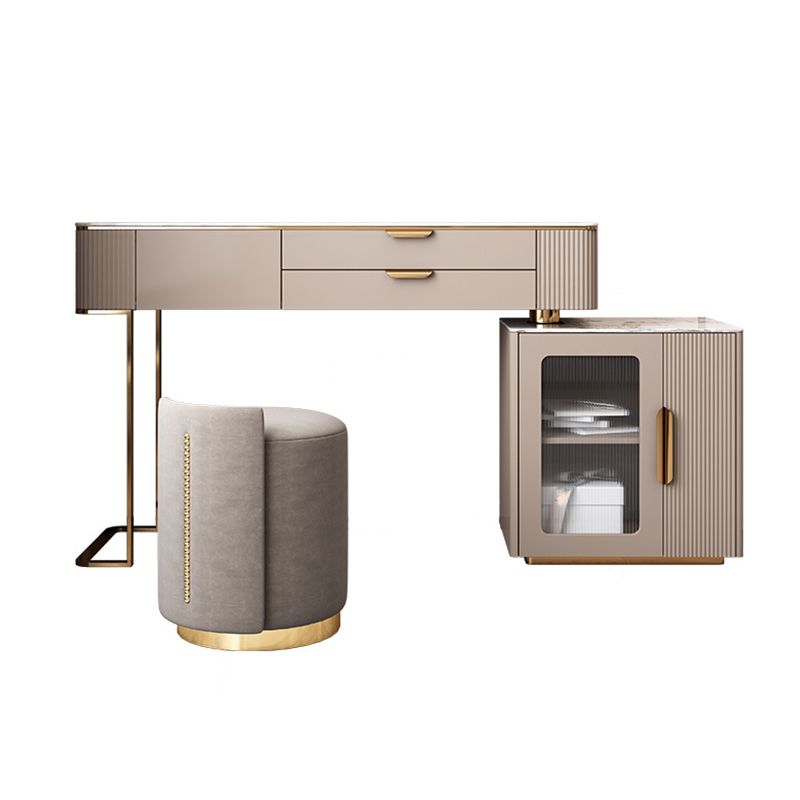 Mesa de maquillaje de tocador de madera maciza juego de tocador