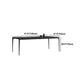 Modern Aluminium Dining Table Set 1/4/5 Pieces Rectangle Dinette Set with Sintered Stone Clearhalo 'Dining Room Sets' 'Dining Tables & Seating' 'dining_room_set' 'furn' 'furn_dining_room_set' 'Furniture' 'Kitchen & Dining Furniture' 1200x1200_48bfc04b-5160-4b3b-b080-4c2bf27db41b
