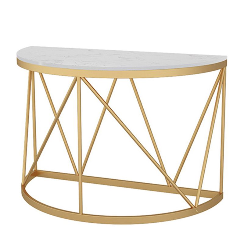 Tavolo di divano console in marmo contemporaneo tavolo da ferro mezzano per la sala